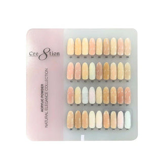 Cre8tion Counter Display Color Chart - Natural Elegance Collection 36 Colors