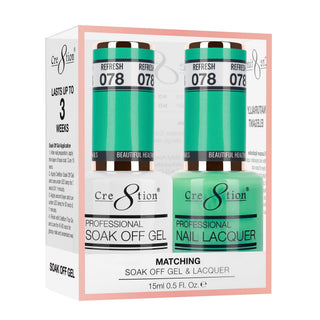 Cre8tion Matching Sets - 078 Refresh duo gel and lacquer set