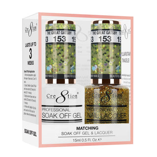 Cre8tion Matching Sets - 153 The Great Gatsby duo gel and lacquer set