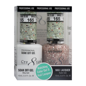 Cre8tion Matching Sets - 165 Bride To Be duo gel and lacquer set