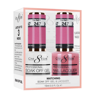 Cre8tion Matching Sets - 247 duo gel and lacquer set