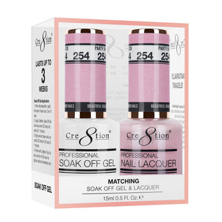 Cre8tion Matching Sets - 254 duo gel and lacquer set