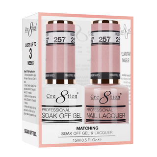 Cre8tion Matching Sets - 257 duo gel and lacquer set
