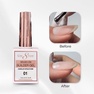 Cre8tion Gel Collection - Overlay/ Brush on Builder 0.5oz 01 Clear