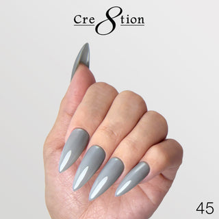 Cre8tion Gel Collection - Overlay/ Brush on Builder 0.5oz 45 Charcoal Moon Velvet Night