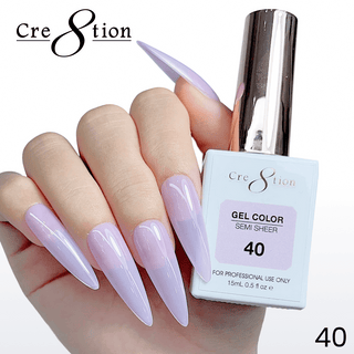 Cre8tion Hema Free Semi-Sheer Collection 0.5oz - Mauve Series