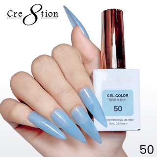 Cre8tion Hema Free Semi-Sheer Collection 0.5oz - Mint Sky Series