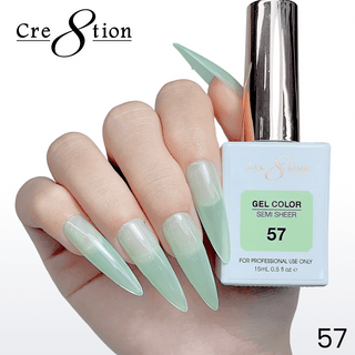 Cre8tion Hema Free Semi-Sheer Collection 0.5oz - Mint Sky Series