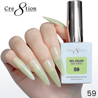 Cre8tion Hema Free Semi-Sheer Collection 0.5oz - Mint Sky Series