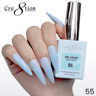 Cre8tion Hema Free Semi-Sheer Collection 0.5oz - Mint Sky Series