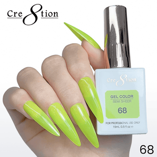 Cre8tion Hema Free Semi-Sheer Collection 0.5oz - Neon Series