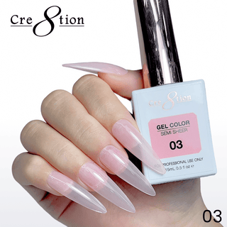 Cre8tion Hema Free Semi-Sheer Collection 0.5oz - Nude Series
