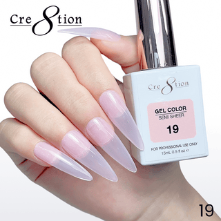 Cre8tion Hema Free Semi-Sheer Collection 0.5oz - Pink Series