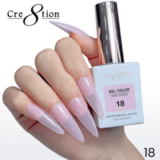 Cre8tion Hema Free Semi-Sheer Collection 0.5oz - Pink Series