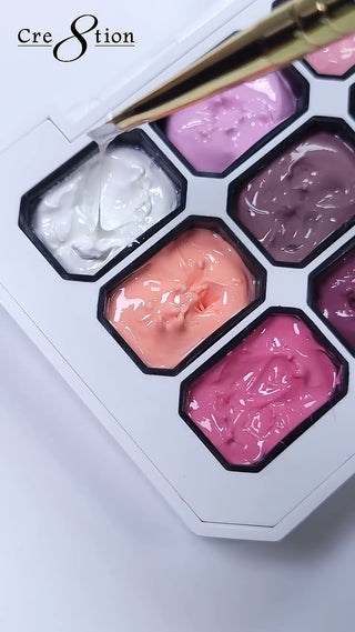 Natural Solid Cream palette transfers, short video