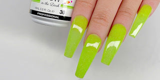 Glow in the Dark Gel on nails in daylight