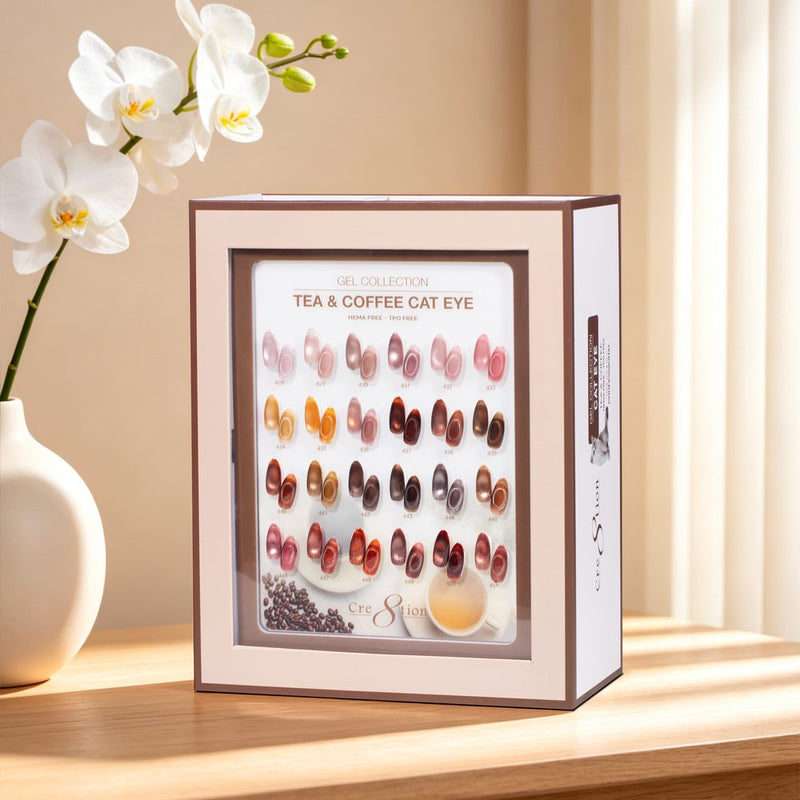 Tea and Coffee Cat Eye kit with orchids