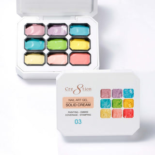 Cre8tion Nail Art Gel - Solid Cream - 03