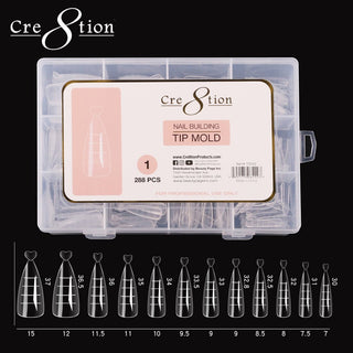 Cre8tion Nail Building Tip Mold 01 288pcs