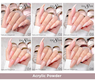 Cre8tion Natural Elegance Powder - Full Set 36 Colors w/ 1 Set Color Chart