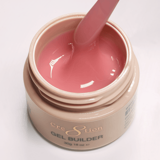Cre8tion Overlay/Builder Gel in Jar 1oz - Hema Free/TPO Free - Low Heat - 17 Rosé Chiffon Heart