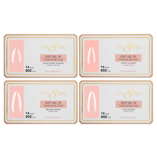 Cre8tion Soft Gel Tips - ALMOND