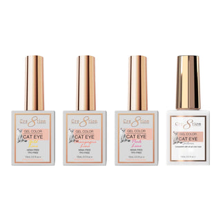 Cre8tion Line Cat Eye Bundle 4pcs (Pink, Gold, Champagne & Silver)