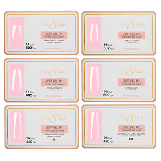 Cre8tion Soft Gel Tips - SQUARE