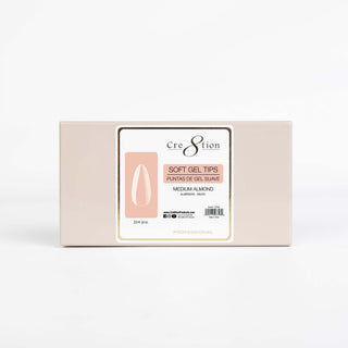 Cre8tion Soft Gel Tips - Almond Mini Box 224pcs