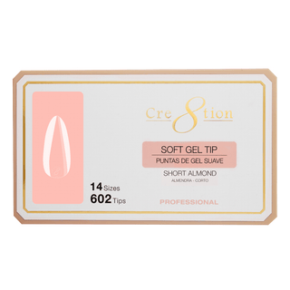 Cre8tion Soft Gel Tips - ALMOND