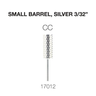 Cre8tion Carbide Small Barrel, Silver 3/32"