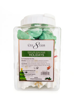 Cre8tion Pedicure Soak Bomb 30g & 25g - Holidays
