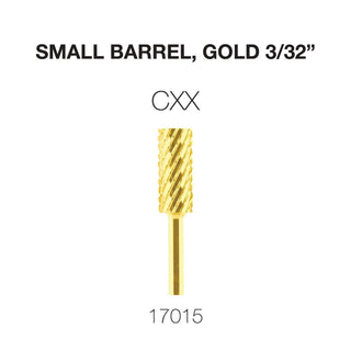 Cre8tion Carbide Small Barrel, Gold 3/32"