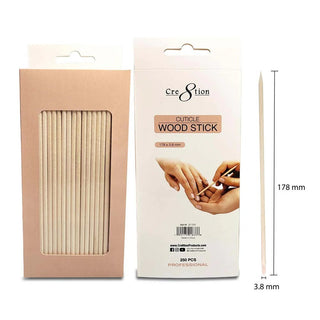 Cre8tion Orange Cuticle Wood Stick 250 pcs./box