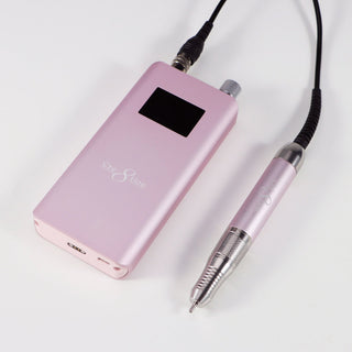 Blossom Pink Cre8tion Cordless E-File control unit and handpiece