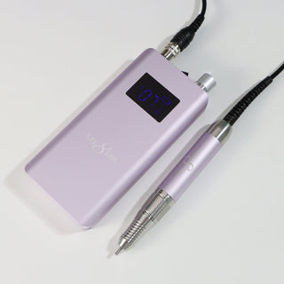 Soft Violet Cre8tion Cordless E-File control unit and handpiece