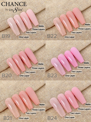 Chance Full Set - Matching Duo 0.5oz - Bare Collection 36 Colors w/ 2 sets color chart