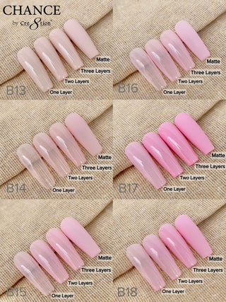 Chance Full Set - Matching Duo 0.5oz - Bare Collection 36 Colors w/ 2 sets color chart
