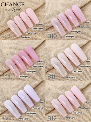 Chance Full Set - Matching Duo 0.5oz - Bare Collection 36 Colors w/ 2 sets color chart